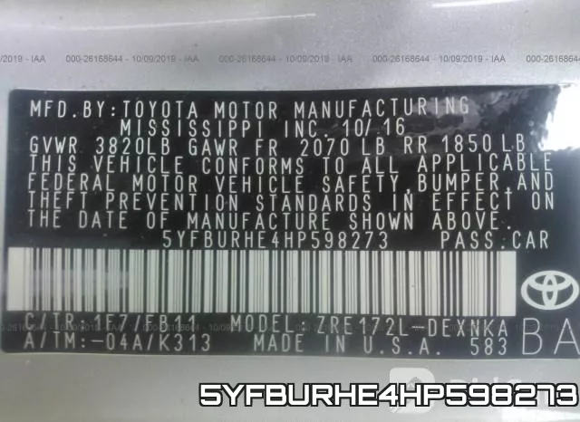 5YFBURHE4HP598273 фото 10