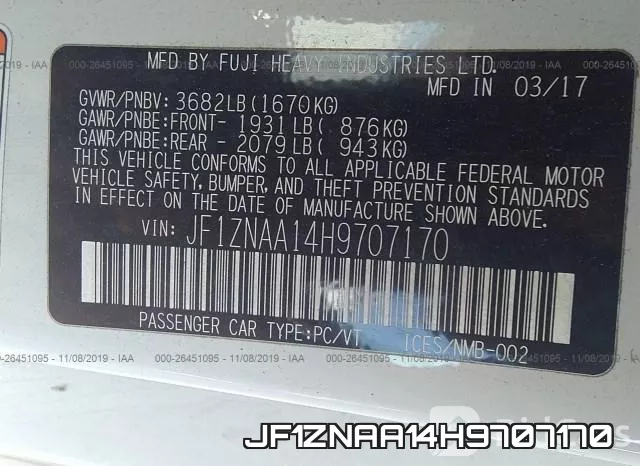 JF1ZNAA14H9707170 фото 10