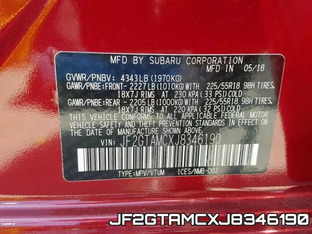 JF2GTAMCXJ8346190 фото 2