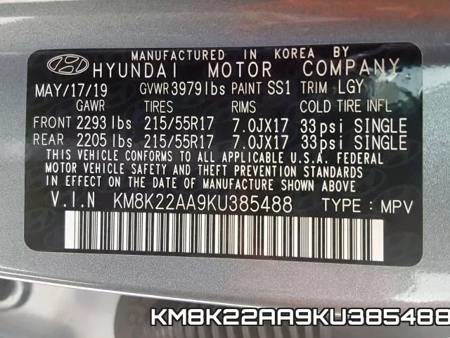 KM8K22AA9KU385488 фото 2