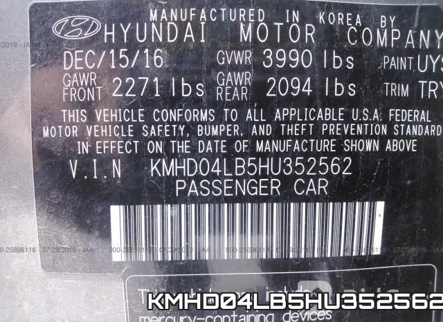 KMHD04LB5HU352562 фото 10