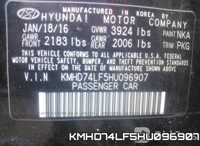 KMHD74LF5HU096907 фото 10