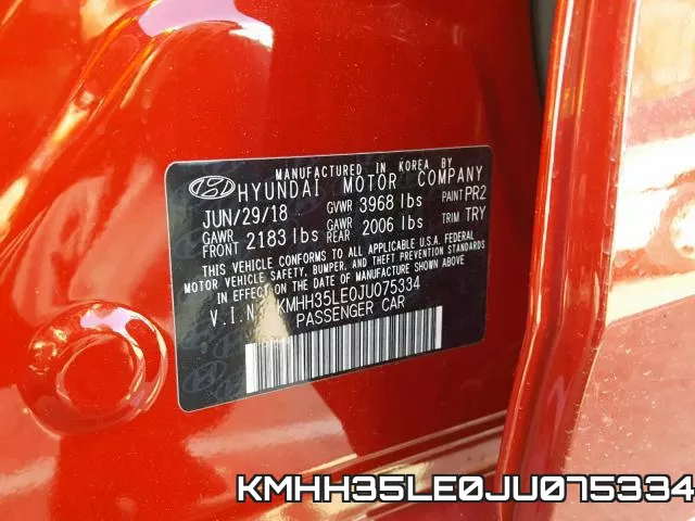 KMHH35LE0JU075334 фото 2