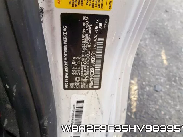 WBA2F9C35HV983951 фото 2