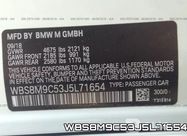 WBS8M9C53J5L71654 фото 10