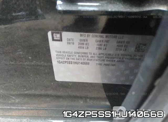 1G4ZP5SS1HU140668 фото 10