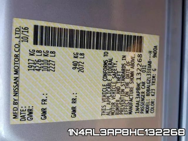 1N4AL3AP8HC132268 фото 2