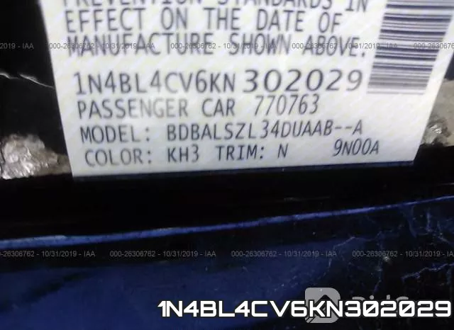 1N4BL4CV6KN302029 фото 10