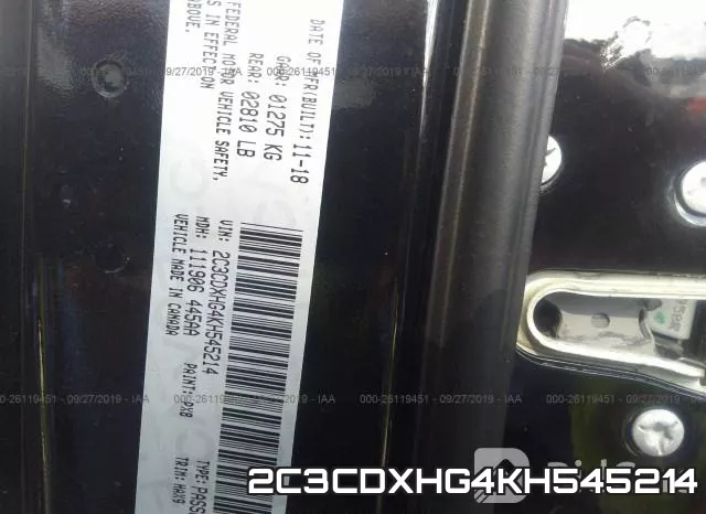 2C3CDXHG4KH545214 фото 8