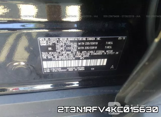 2T3N1RFV4KC015630 фото 10
