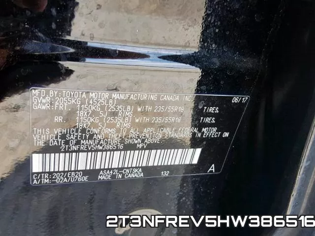 2T3NFREV5HW386516 фото 2