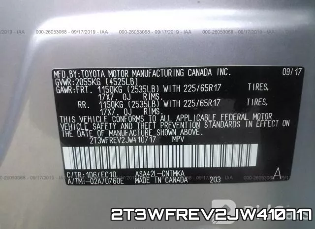 2T3WFREV2JW410717 фото 10