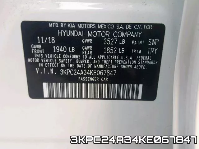 3KPC24A34KE067847 фото 2