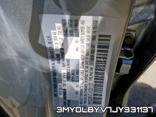 3MYDLBYV7JY331137 фото 2