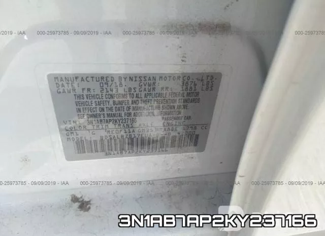 3N1AB7AP2KY237166 фото 10
