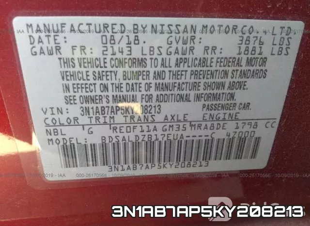 3N1AB7AP5KY208213 фото 10