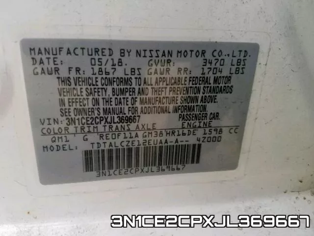 3N1CE2CPXJL369667 фото 2