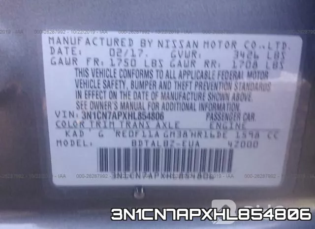3N1CN7APXHL854806 фото 10