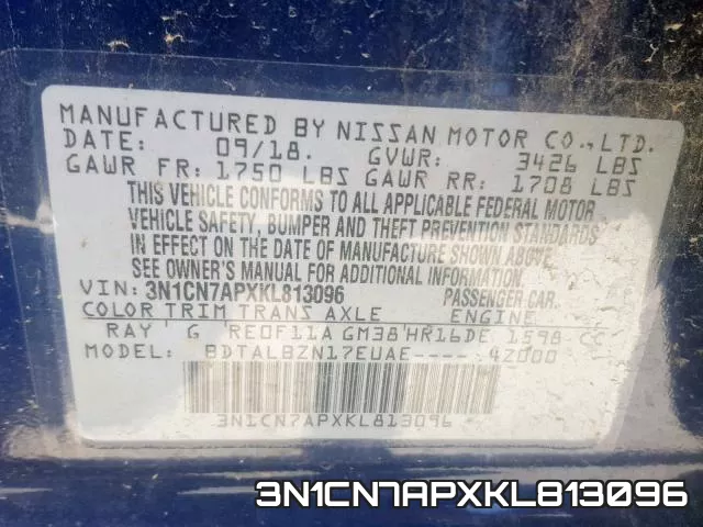 3N1CN7APXKL813096 фото 2