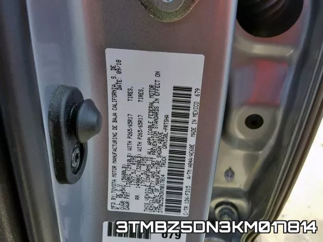 3TMBZ5DN3KM017814 фото 2