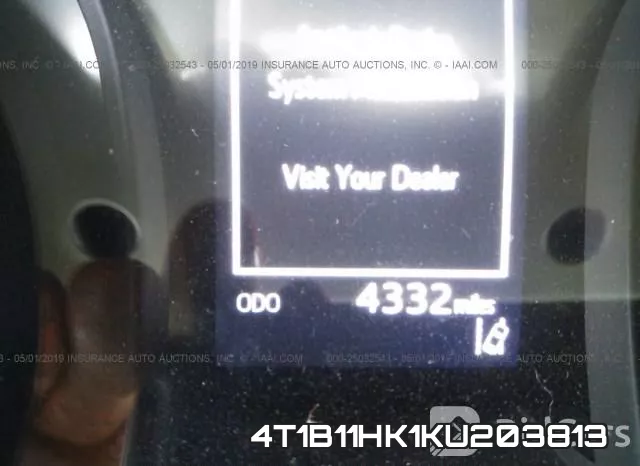 4T1B11HK1KU203813 фото 8
