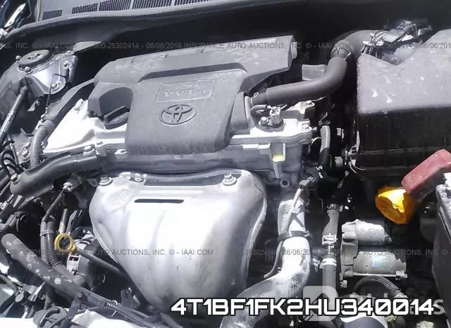 4T1BF1FK2HU340014 фото 2