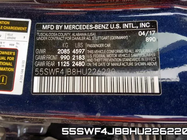 55SWF4JB8HU226220 фото 2