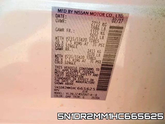5N1DR2MM1HC665625 фото 2
