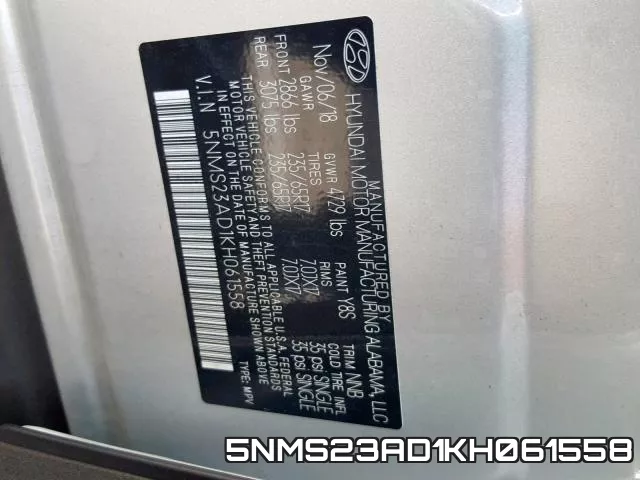 5NMS23AD1KH061558 фото 2