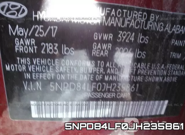 5NPD84LF0JH235861 фото 10