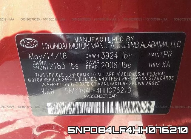 5NPD84LF4HH076210 фото 10