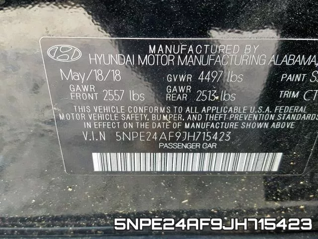 5NPE24AF9JH715423 фото 2