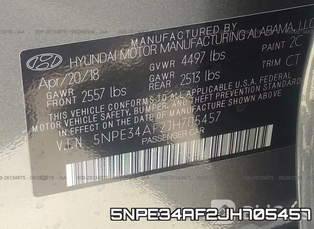 5NPE34AF2JH705457 фото 10