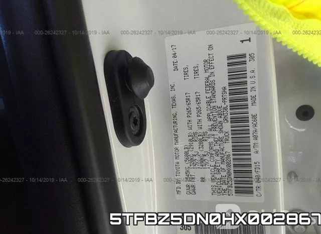 5TFBZ5DN0HX002867 фото 10