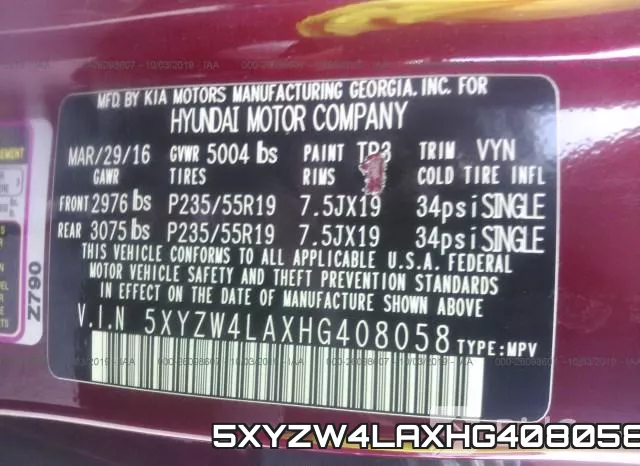 5XYZW4LAXHG408058 фото 10