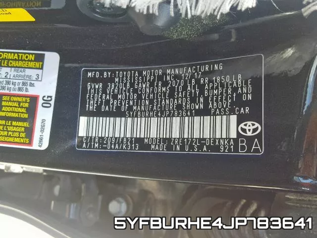 5YFBURHE4JP783641 фото 2