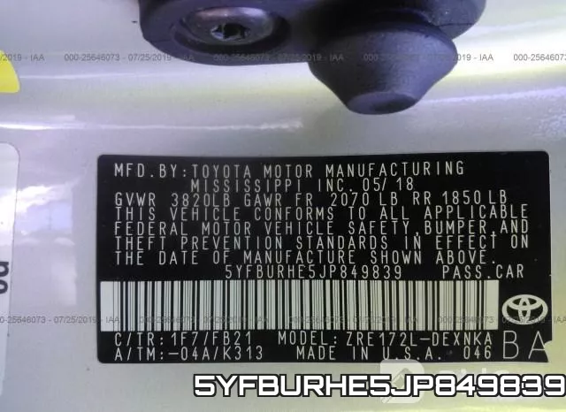 5YFBURHE5JP849839 фото 10