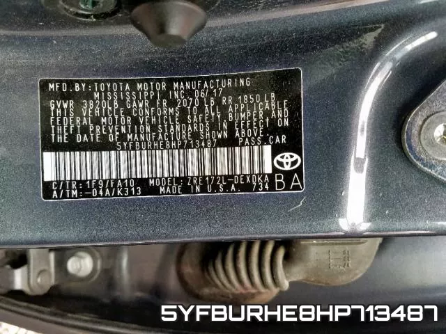 5YFBURHE8HP713487 фото 2