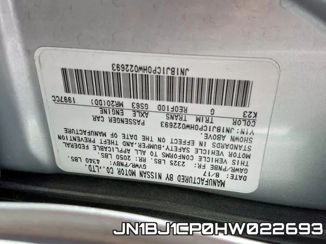 JN1BJ1CP0HW022693 фото 2