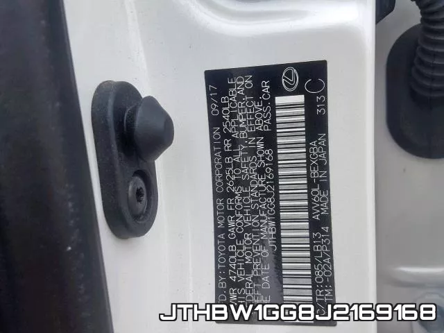 JTHBW1GG8J2169168 фото 2