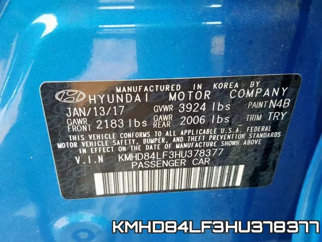 KMHD84LF3HU378377 фото 2