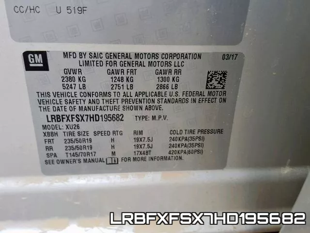 LRBFXFSX7HD195682 фото 2