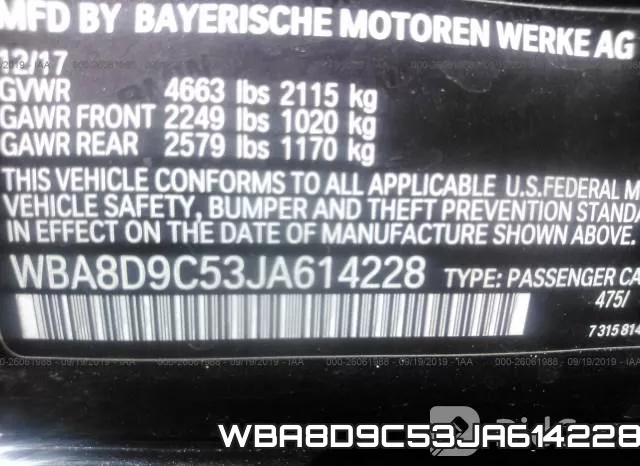 WBA8D9C53JA614228 фото 8