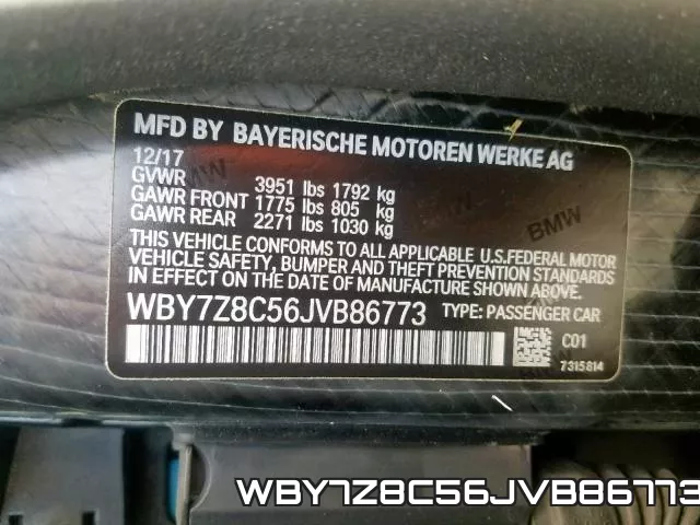 WBY7Z8C56JVB86773 фото 2