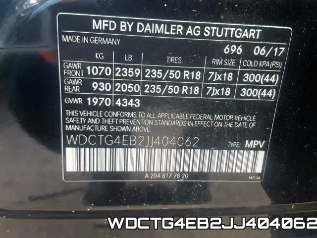 WDCTG4EB2JJ404062 фото 2