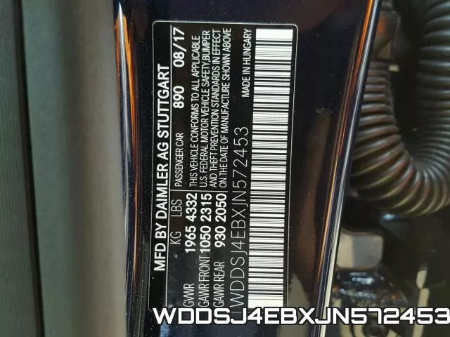 WDDSJ4EBXJN572453 фото 2