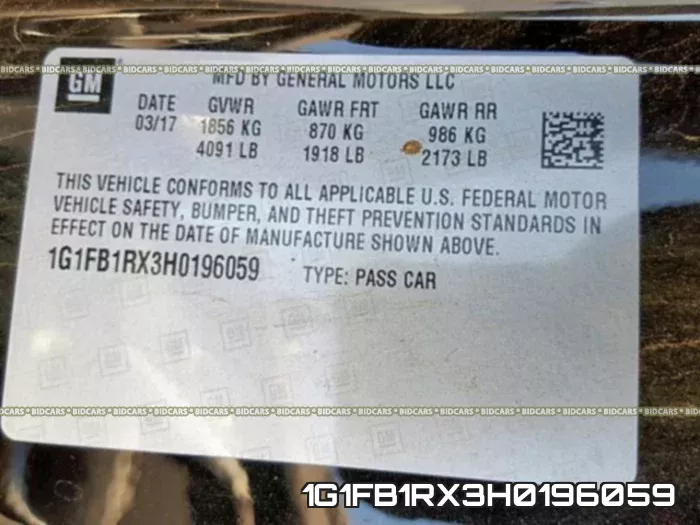 1G1FB1RX3H0196059 фото 2