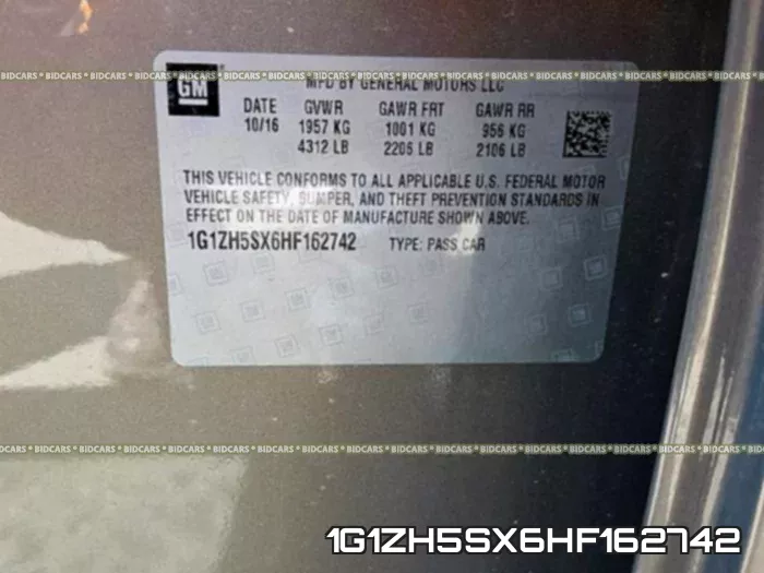 1G1ZH5SX6HF162742 фото 2