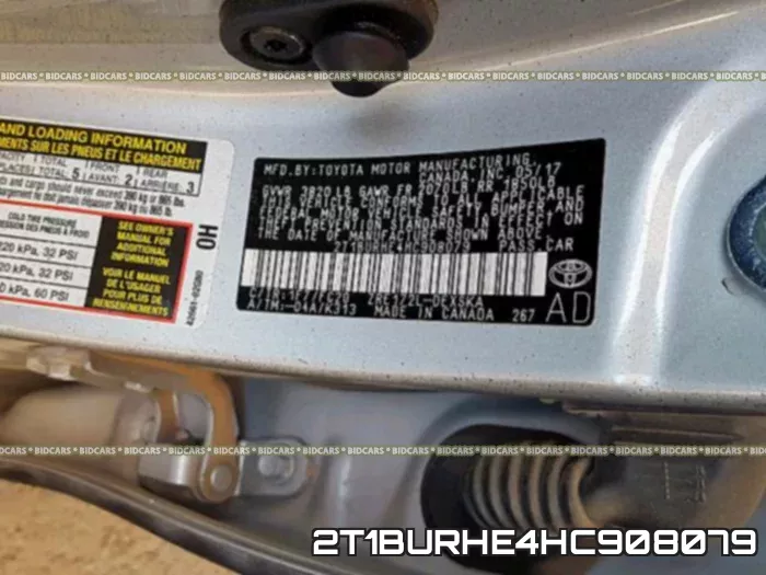 2T1BURHE4HC908079 фото 2