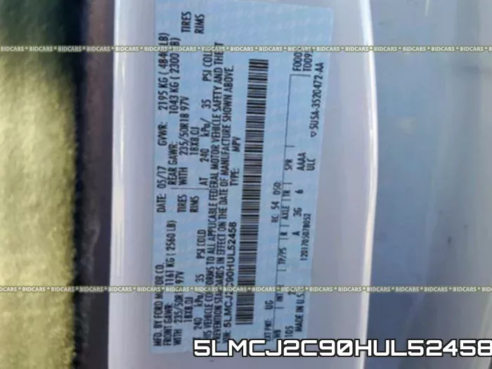 5LMCJ2C90HUL52458 фото 2